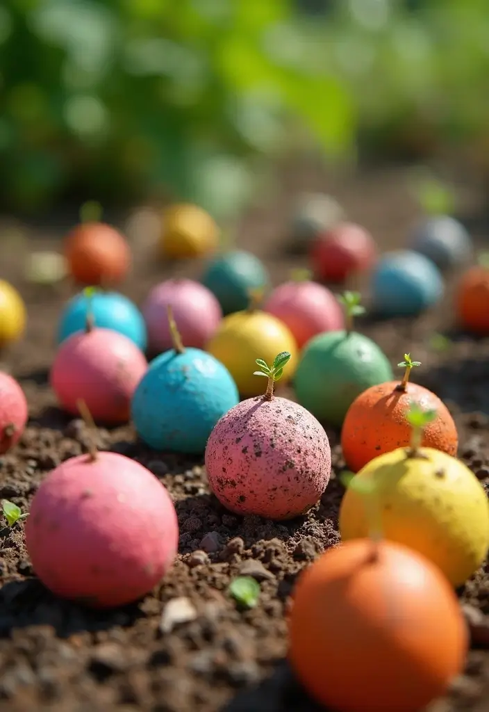 30 Easy Garden Ideas on a Budget for Every Homeowner - 18. Seed Bombs