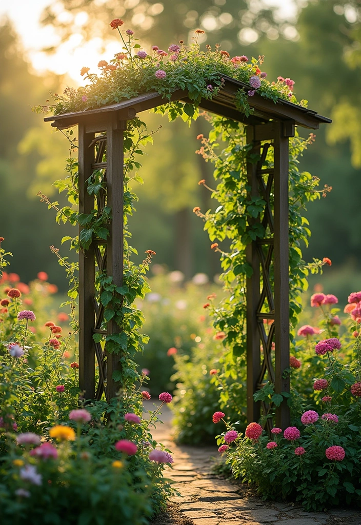 30 Easy Garden Ideas on a Budget for Every Homeowner - 21. DIY Trellis