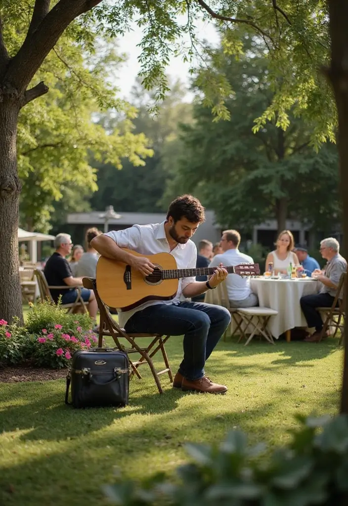 30 Garden Party Bridal Shower Ideas for a Dreamy Celebration - 13. Live Music
