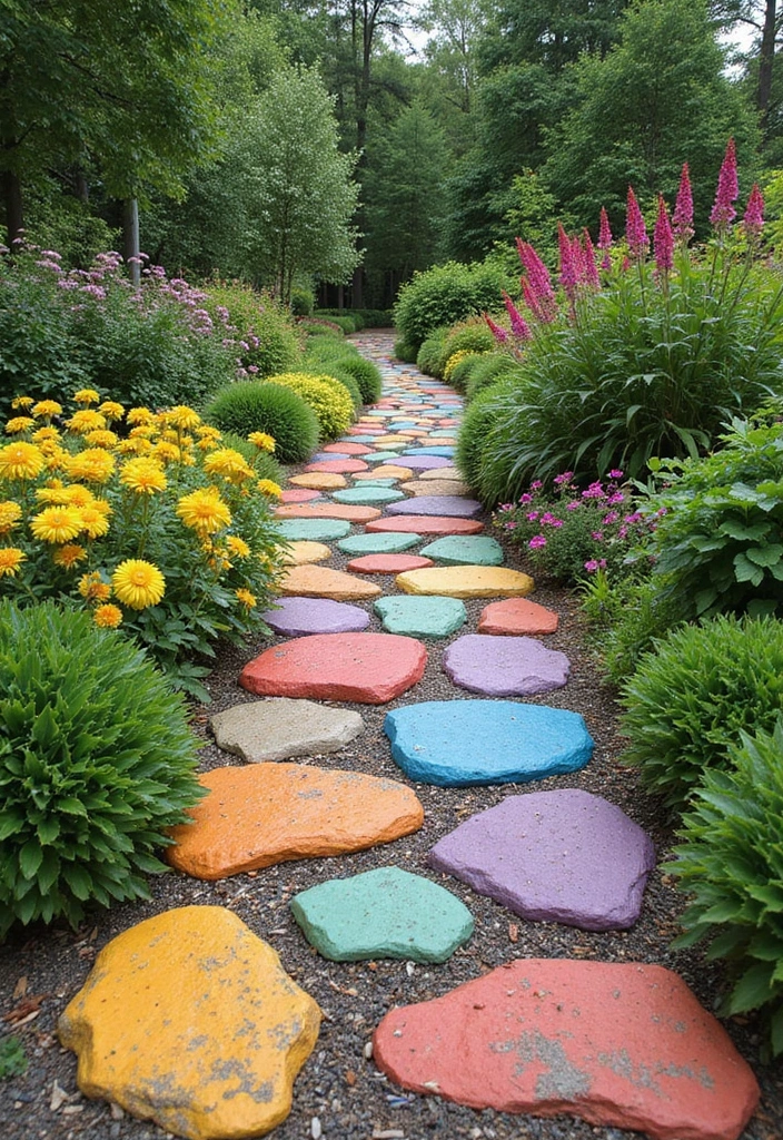 30 Grow a Garden Cosmetic Ideas Roblox Fans Will Enjoy - 11. Colorful Garden Pathways