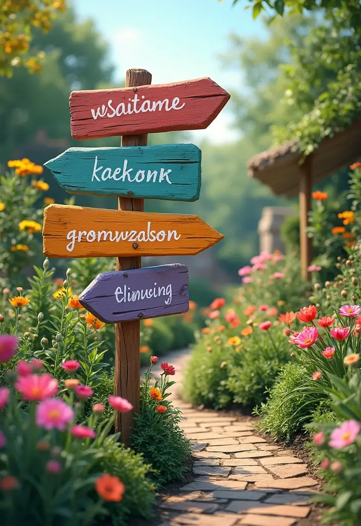 30 Grow a Garden Cosmetic Ideas Roblox Fans Will Enjoy - 24. Themed Garden Signage