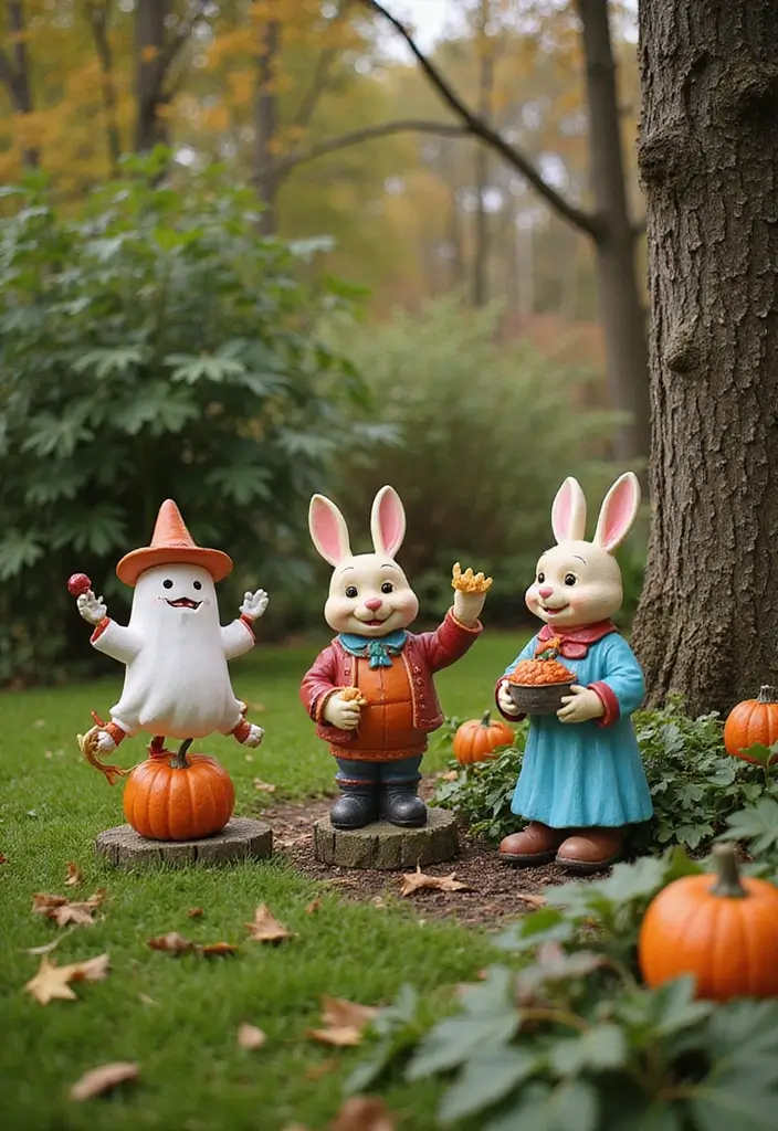 30 Grow a Garden Cosmetic Ideas Roblox Fans Will Enjoy - 7. Seasonal Garden Statues