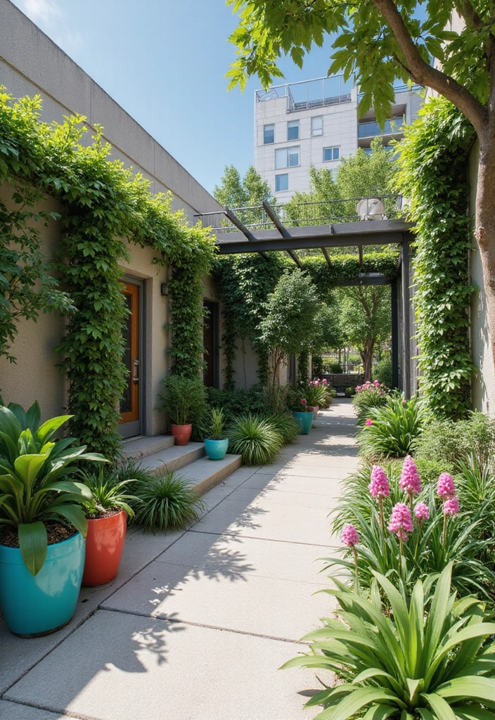 30 Grow a Garden Entrance Ideas Roblox Game Builds You’ll Love - 19. Urban Garden Oasis