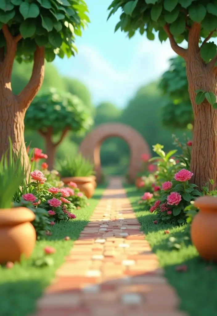 30 Grow a Garden Entrance Ideas Roblox Game Builds You’ll Love - 26. Miniature Garden Models