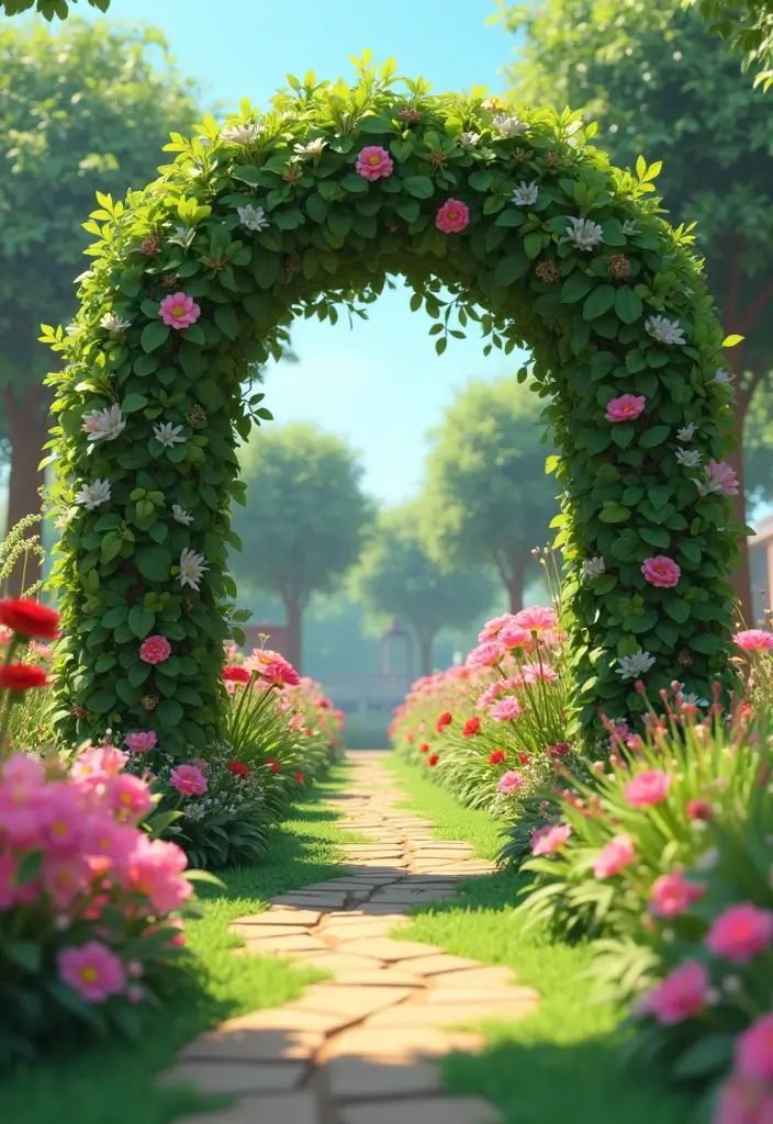30 Grow a Garden Entrance Ideas Roblox Game Builds You’ll Love - 30. Multi-Sensory Garden Entrance