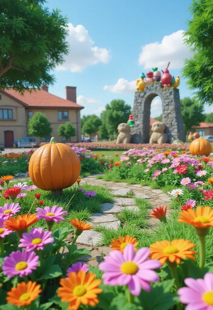 30 Inspiring Grow a Garden Roblox Game Layout Builds to Try - 11. Colorful Flower Power Garden