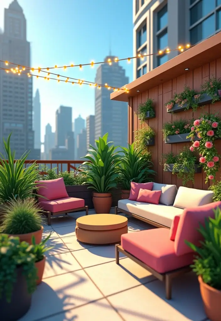 30 Inspiring Grow a Garden Roblox Game Layout Builds to Try - 19. Urban Rooftop Garden