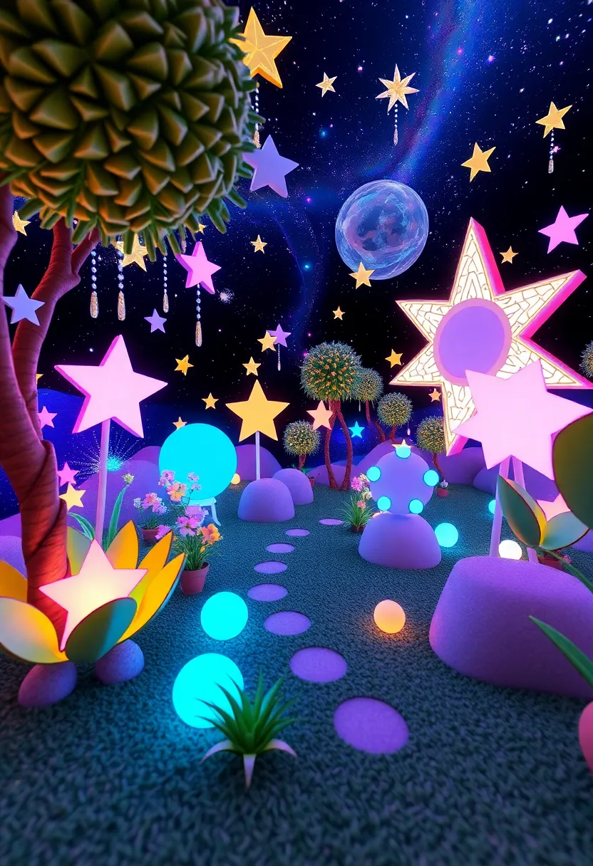 30 Inspiring Grow a Garden Roblox Game Layout Builds to Try - 28. Celestial Garden