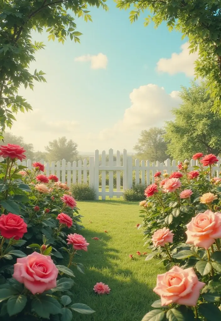 30 Inspiring Grow a Garden Roblox Game Layout Builds to Try - 5. Vintage Rose Garden