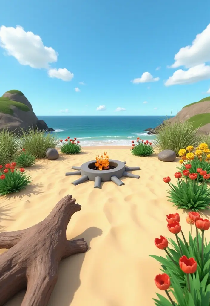 30 Inspiring Grow a Garden Roblox Game Layout Builds to Try - 8. Coastal Garden Retreat