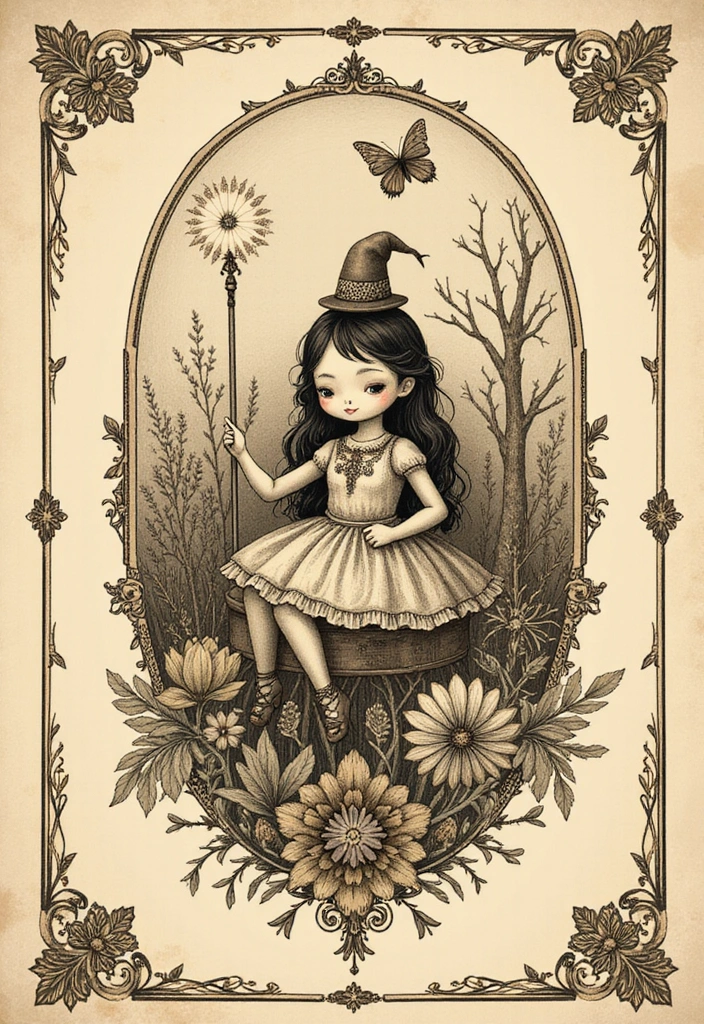 30 Magical Over the Garden Wall Tattoo Ideas for Fans - 21. Vintage Storybook Aesthetic