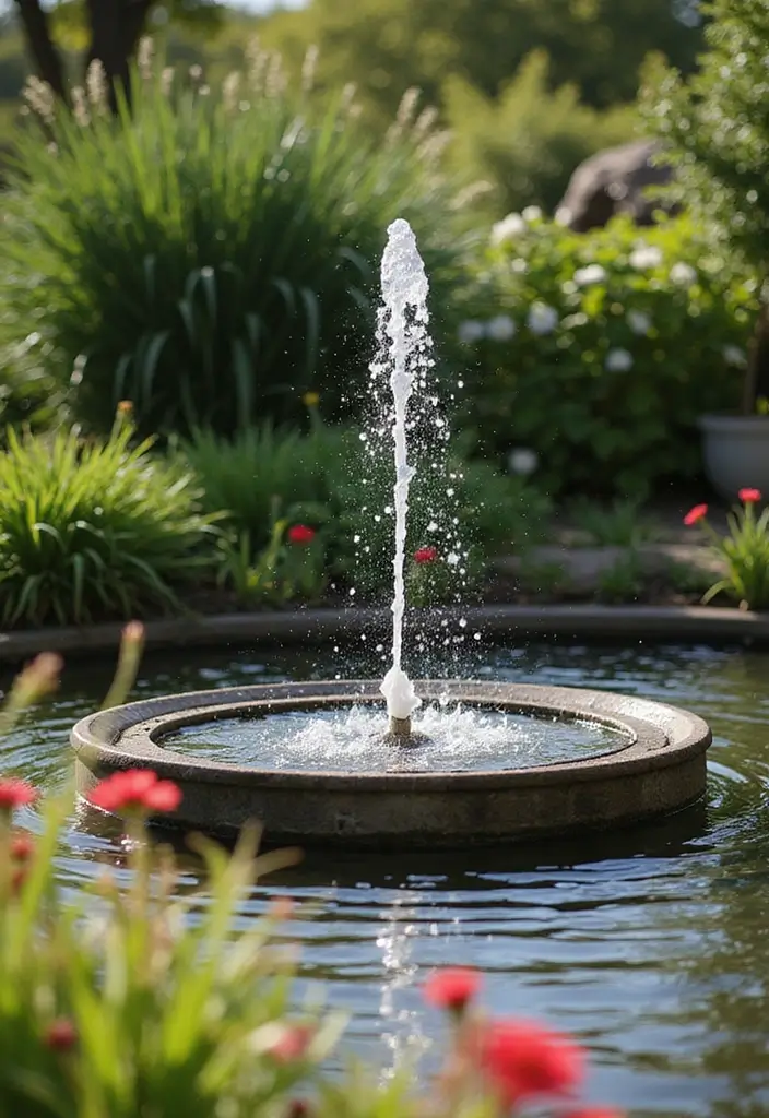 30 Mesmerizing Water Features in the Garden You’ll Want to Recreate - 20. Solar-Powered Water Features