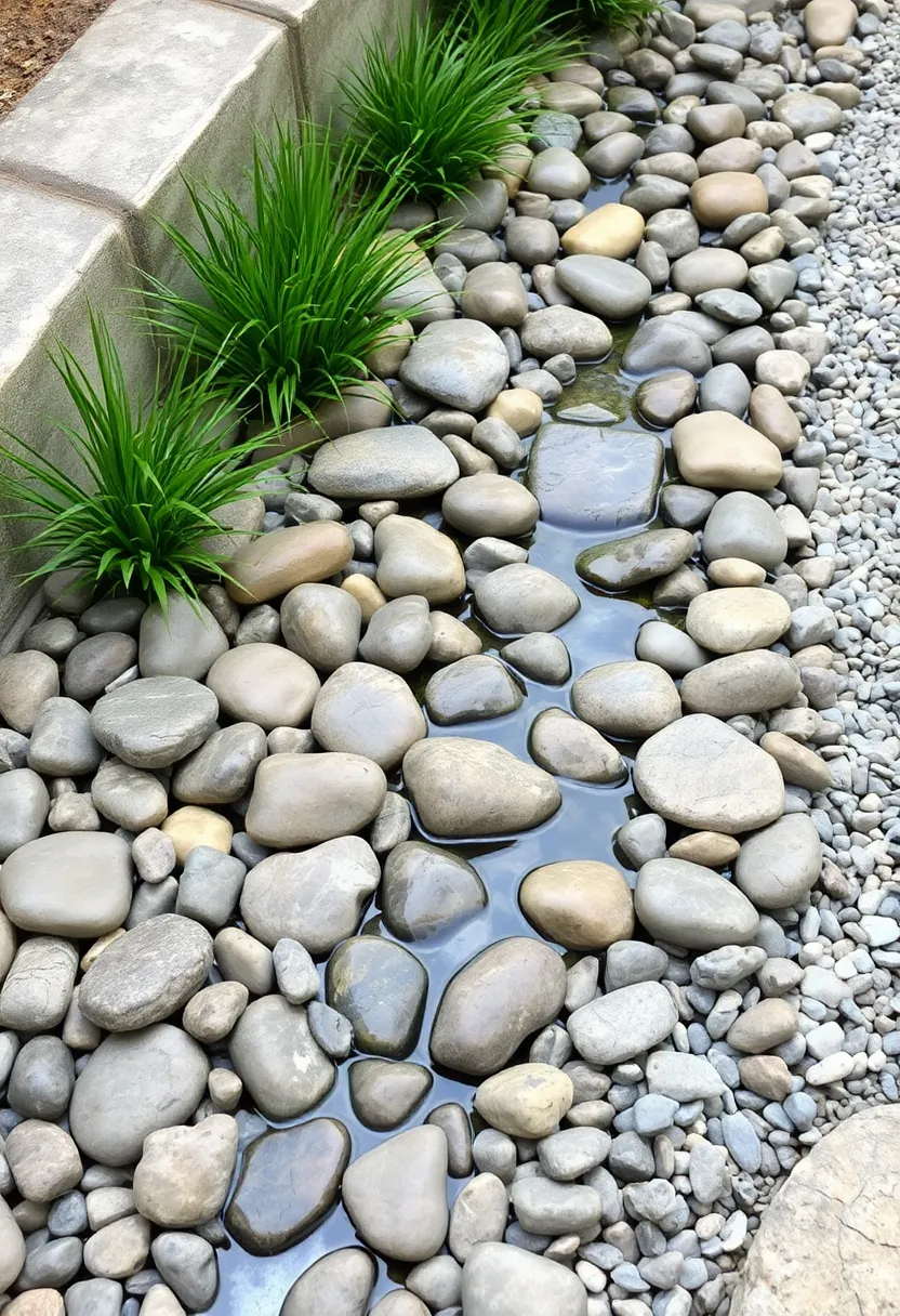 30 Mesmerizing Water Features in the Garden You’ll Want to Recreate - 4. Soothing Dry Riverbed