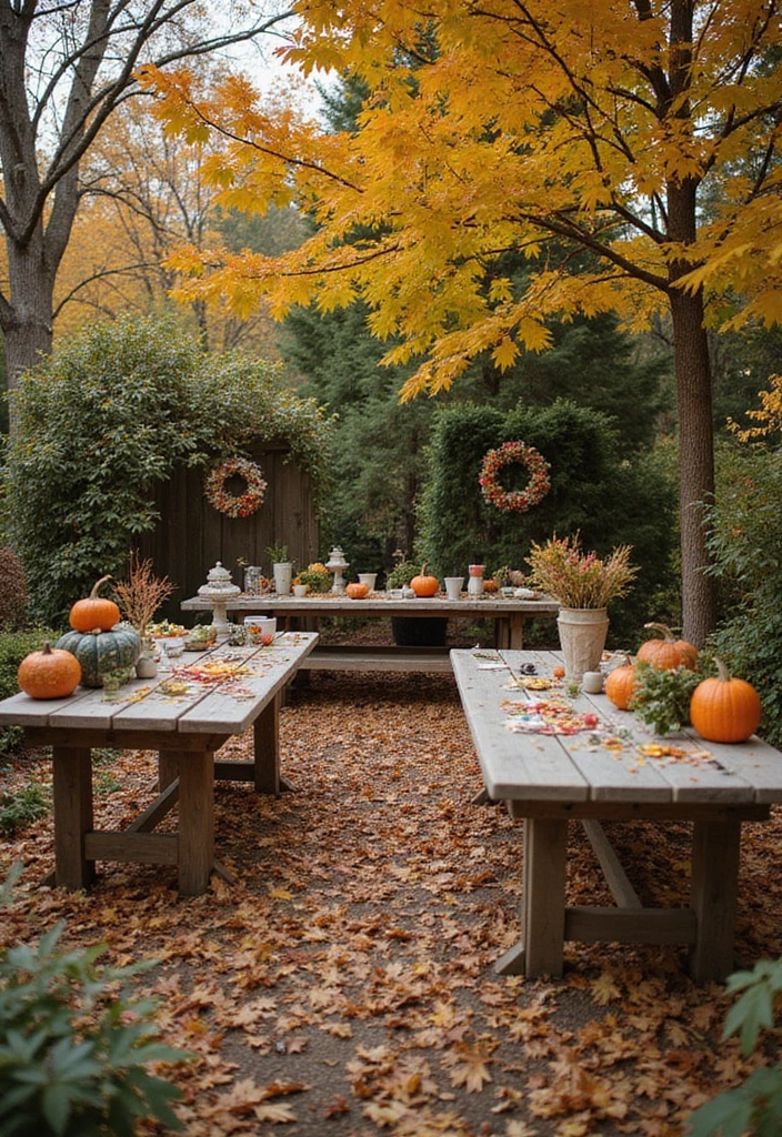 30 Over the Garden Wall Aesthetic Ideas for Cozy Fall Vibes - 15. Seasonal Craft Stations