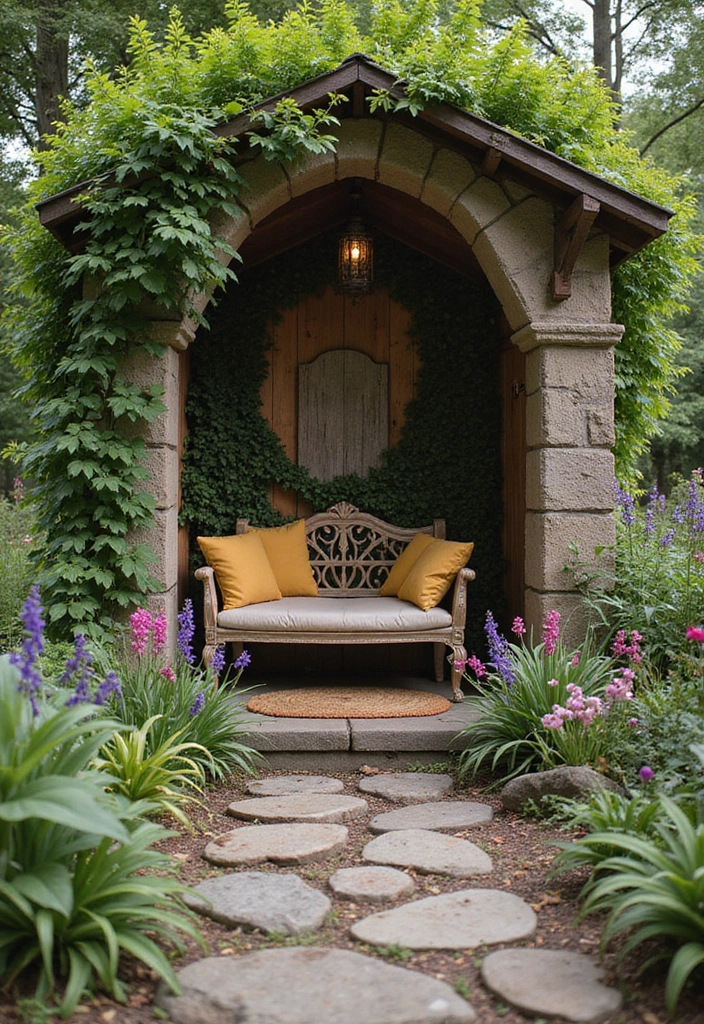 30 Over the Garden Wall Aesthetic Ideas for Cozy Fall Vibes - 21. Enchanted Garden Nooks