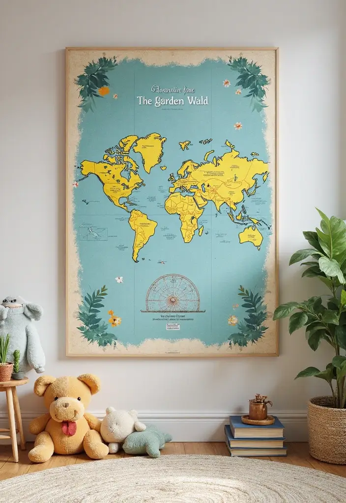 30 Over the Garden Wall Poster Designs to Decorate Your Room - 3. Garden Adventure Maps