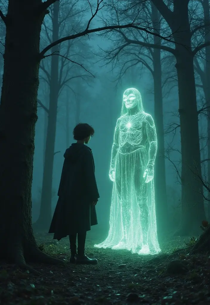 30 Over the Garden Wall Wirt Artworks That Capture His Spirit - 10. Wirt’s Guardian Spirit