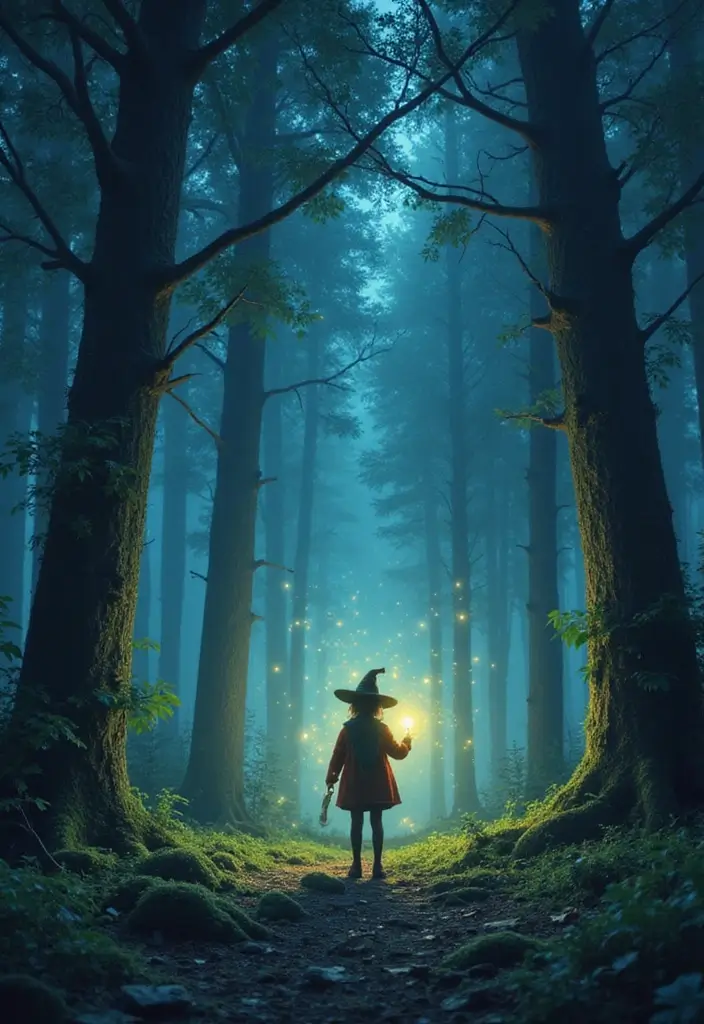 30 Over the Garden Wall Wirt Artworks That Capture His Spirit - 16. Wirt and the Forest Spirits