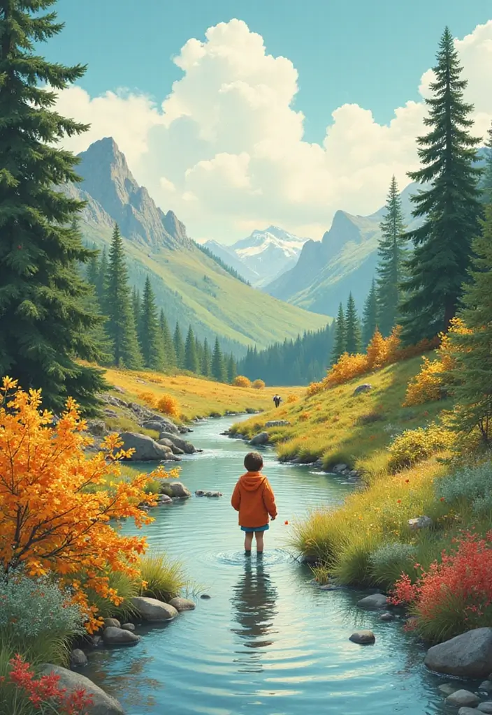 30 Over the Garden Wall Wirt Artworks That Capture His Spirit - 19. Wirt’s Seasonal Adventures