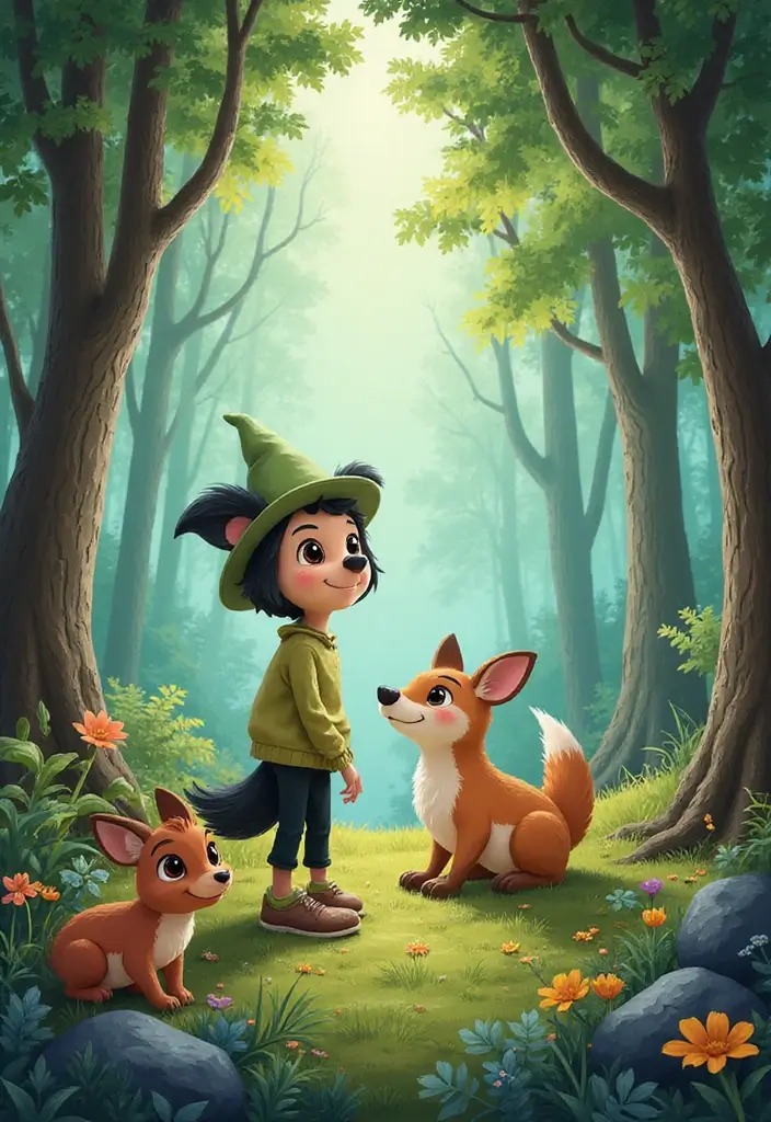 30 Over the Garden Wall Wirt Artworks That Capture His Spirit - 7. Wirt’s Friendship with Beasts