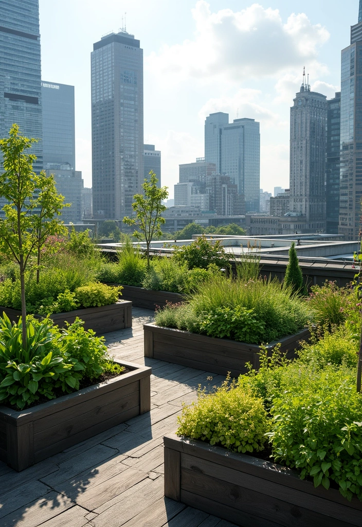 30 Raised Garden Beds Ideas Layout to Maximize Your Space - 11. Urban Roof Gardens