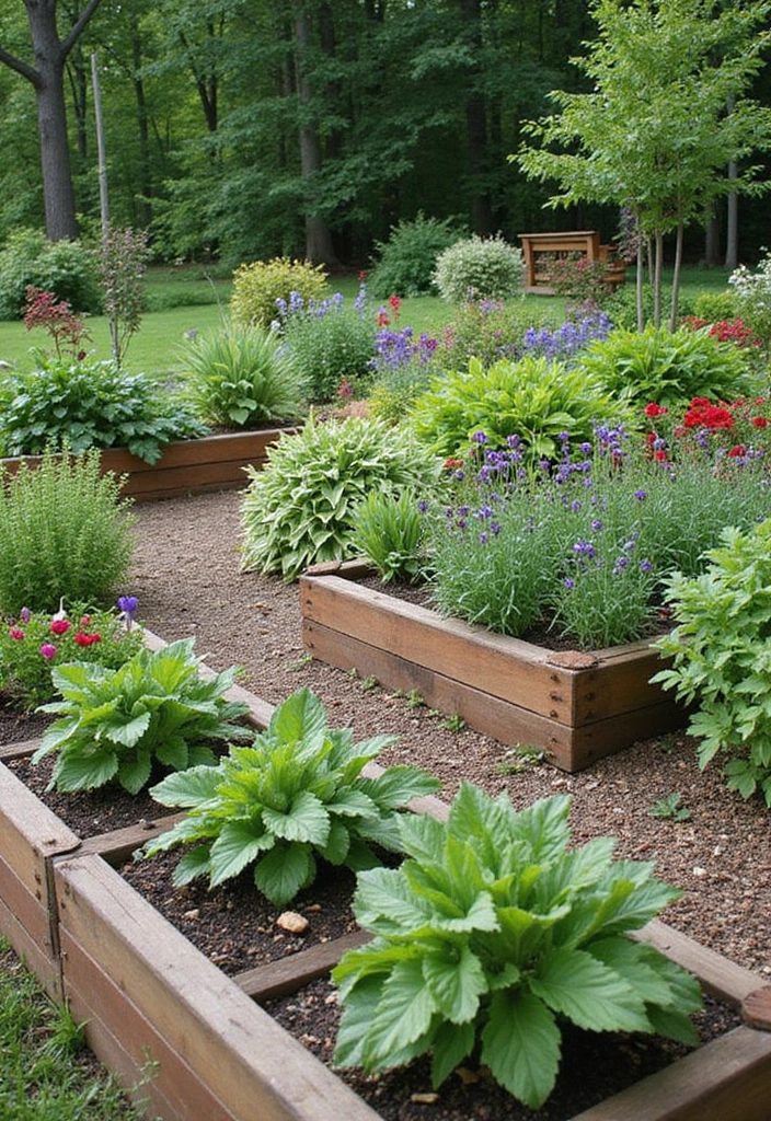 30 Raised Garden Beds Ideas Layout to Maximize Your Space - 12. Edible Landscaping