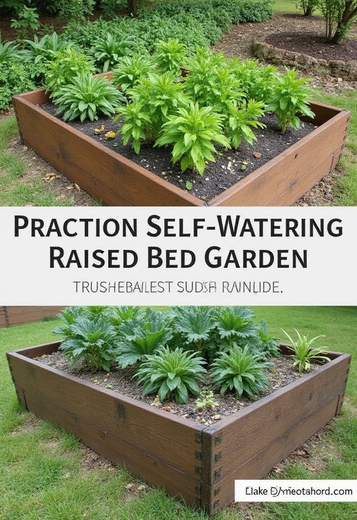 30 Raised Garden Beds Ideas Layout to Maximize Your Space - 14. Self-Watering Raised Beds