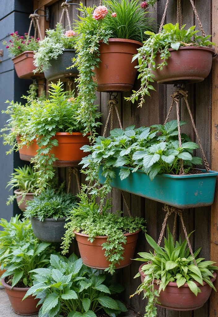 30 Raised Garden Beds Ideas Layout to Maximize Your Space - 2. Hanging Planter Boxes