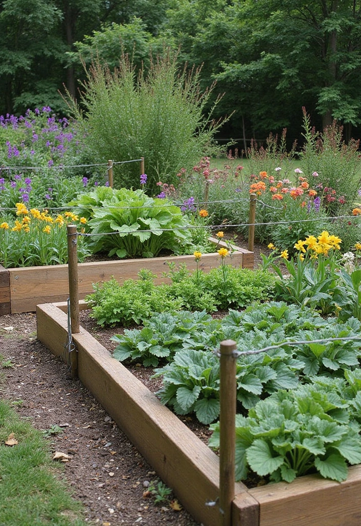 30 Raised Garden Beds Ideas Layout to Maximize Your Space - 24. Raised Beds with Decorative Fencing