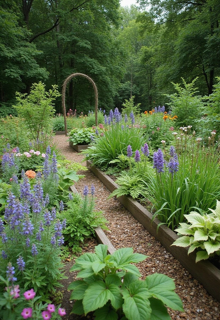 30 Raised Garden Beds Ideas Layout to Maximize Your Space - 26. Wilderness Garden Style