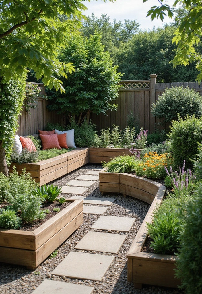 30 Raised Garden Beds Ideas Layout to Maximize Your Space - 28. Garden Furniture Integration