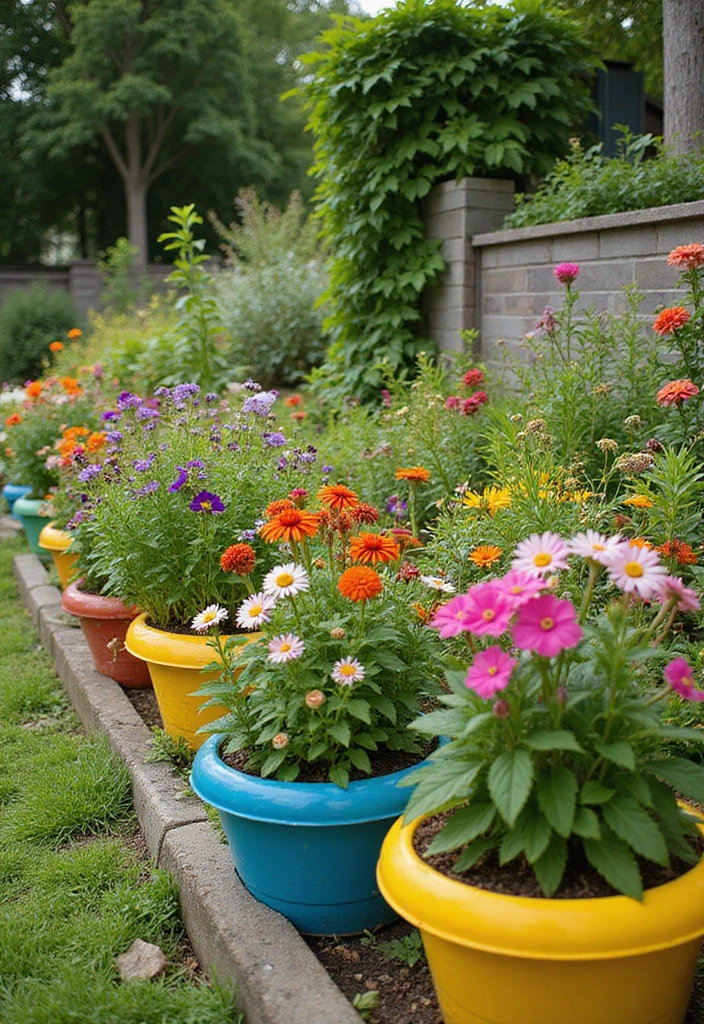 30 Raised Garden Beds Ideas Layout to Maximize Your Space - 29. Colorful Raised Beds