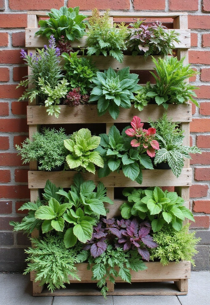 30 Raised Garden Beds Ideas Layout to Maximize Your Space - 5. Vertical Pallet Gardens