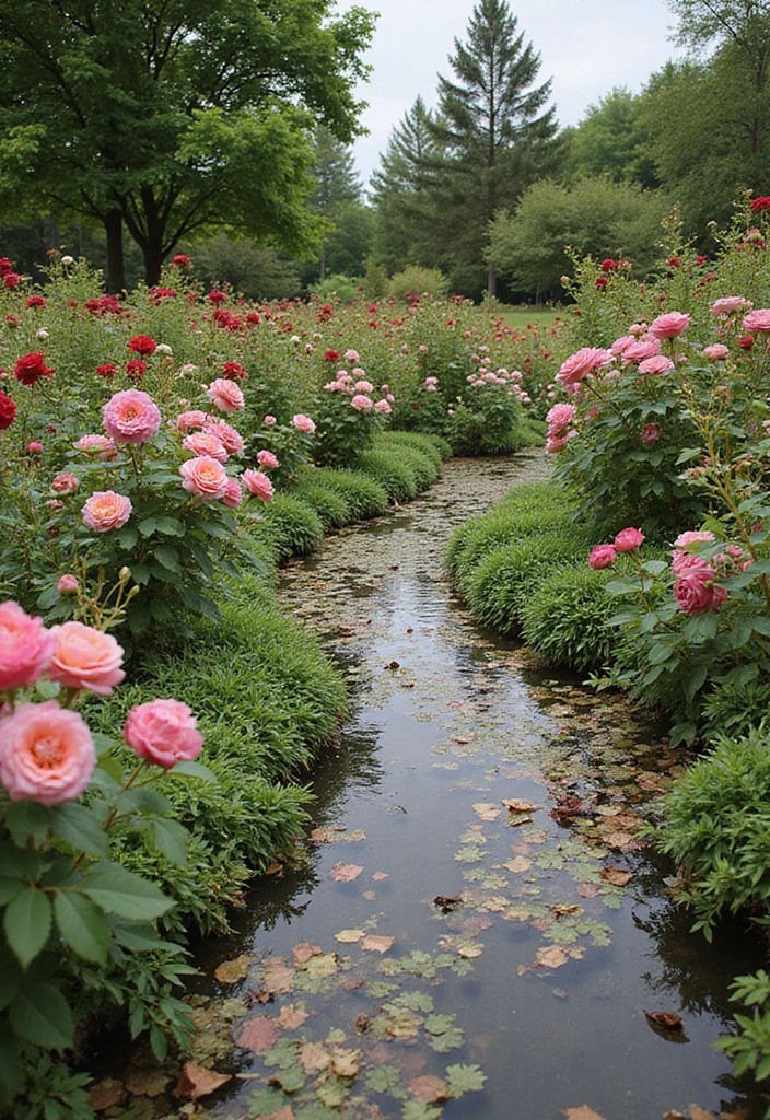 30 Rose Garden Design Layout Flower Beds for a Romantic Look - 10. Pollinator-Friendly Rose Gardens