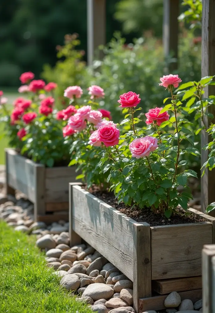 30 Rose Garden Design Layout Flower Beds for a Romantic Look - 4. Raised Flower Beds with Roses