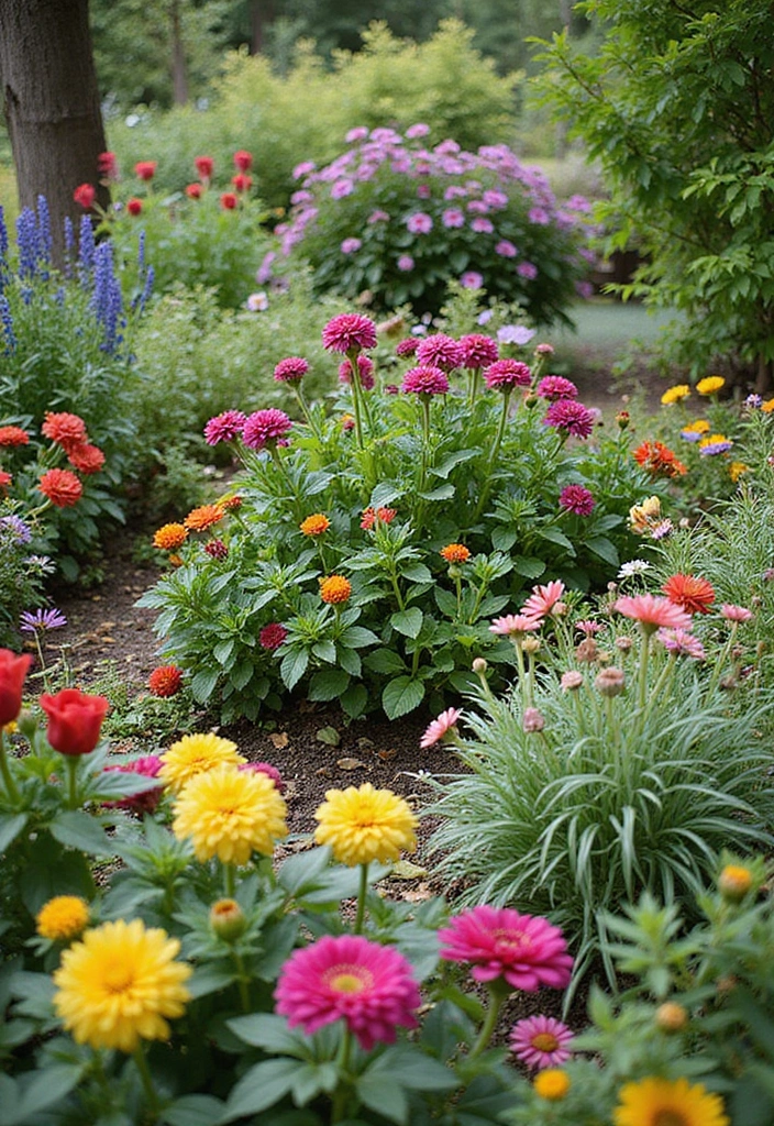 30 Simple Garden Design Ideas to Create a Calm and Beautiful Green Space - 21. Playful Plant Combinations