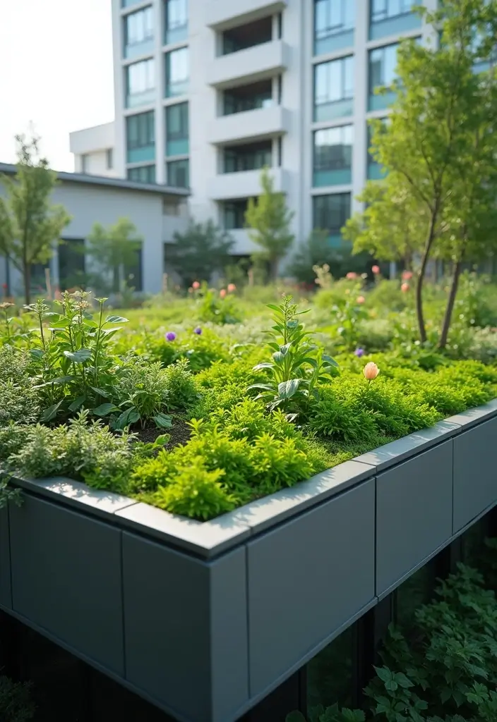 30 Simple Garden Design Ideas to Create a Calm and Beautiful Green Space - 26. Green Roofs for Urban Spaces