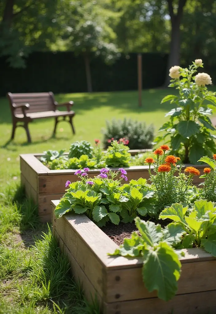 30 Simple Garden Design Ideas to Create a Calm and Beautiful Green Space - 3. Raised Garden Beds for Easy Maintenance