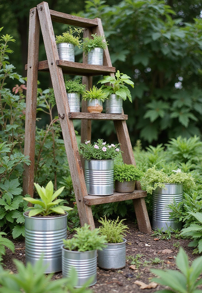 30 Simple Garden Design Ideas to Create a Calm and Beautiful Green Space - 30. Repurposed Garden Features