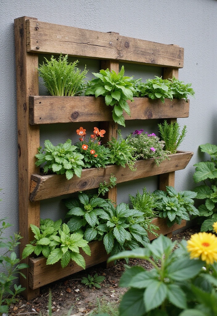 30 Small Backyard Ideas on a Budget DIY - Transform Your Outdoor Space for Under $100 - 1. Vertical Garden with Pallets