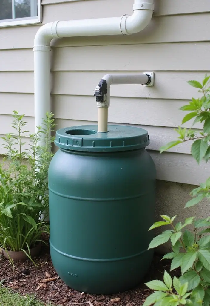 30 Small Backyard Ideas on a Budget DIY - Transform Your Outdoor Space for Under $100 - 15. Rain Barrel
