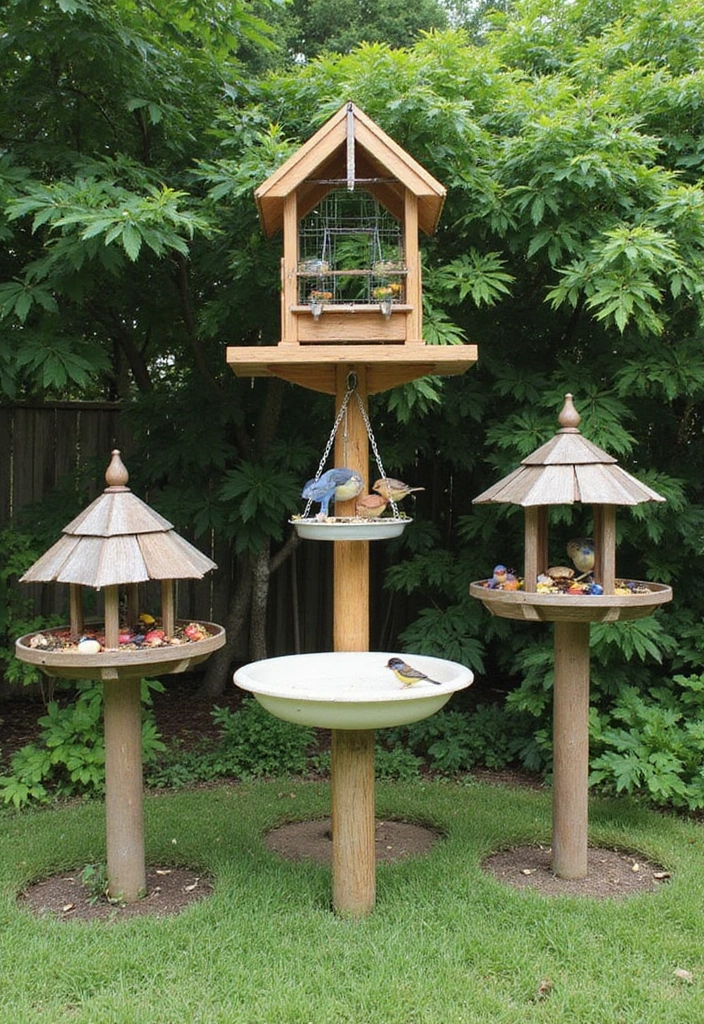 30 Small Backyard Ideas on a Budget DIY - Transform Your Outdoor Space for Under $100 - 19. Bird Feeder Station