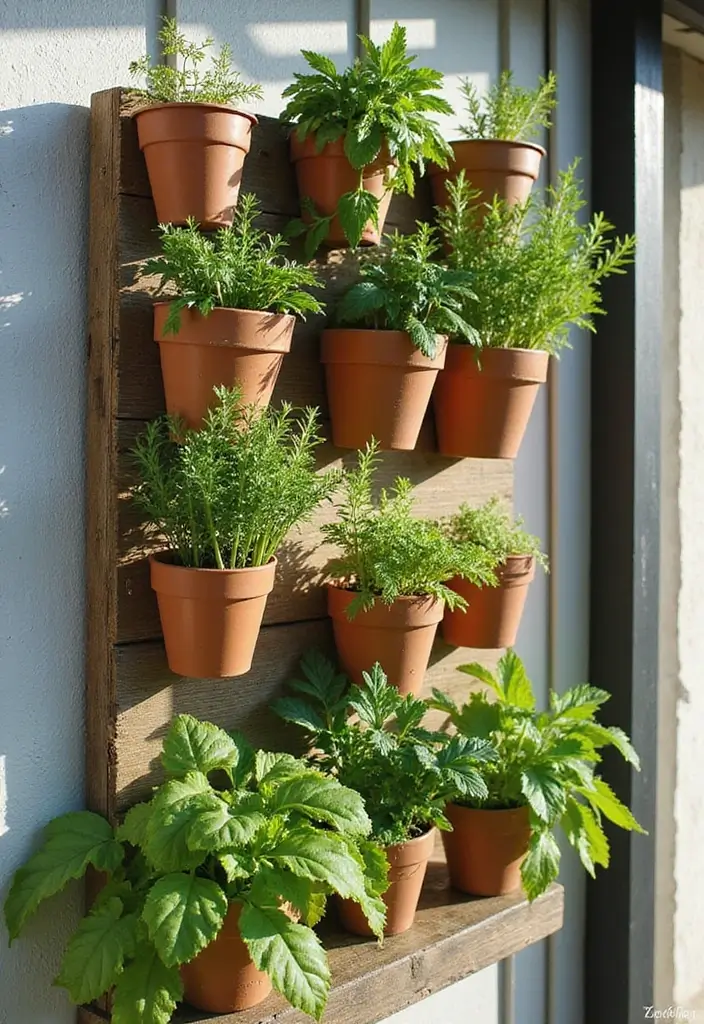 30 Small Backyard Ideas on a Budget DIY - Transform Your Outdoor Space for Under $100 - 4. Hanging Herb Garden