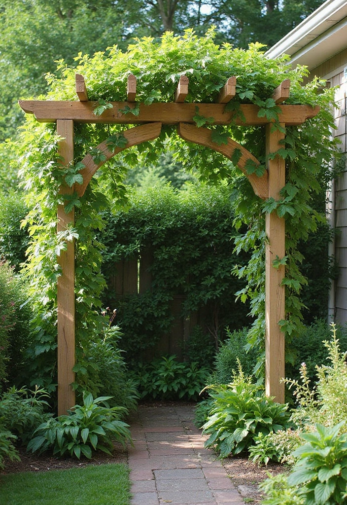30 Small Backyard Ideas on a Budget DIY - Transform Your Outdoor Space for Under $100 - 8. DIY Garden Trellis