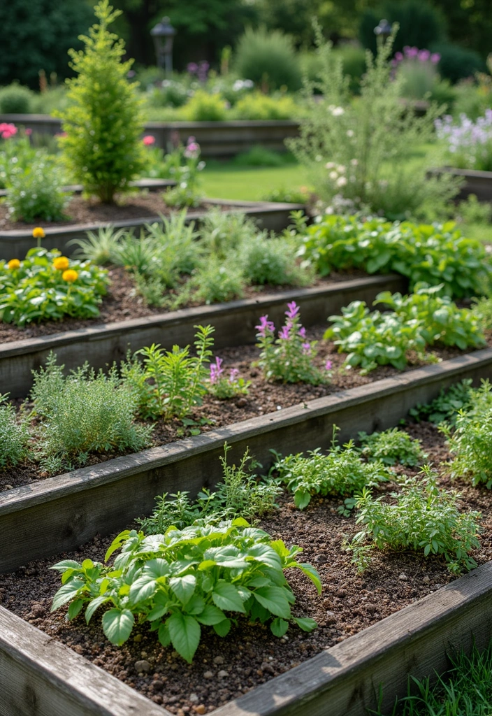 30 Small Garden Design Ideas Layout for Every Type of Yard - 13. Tiered Garden Beds