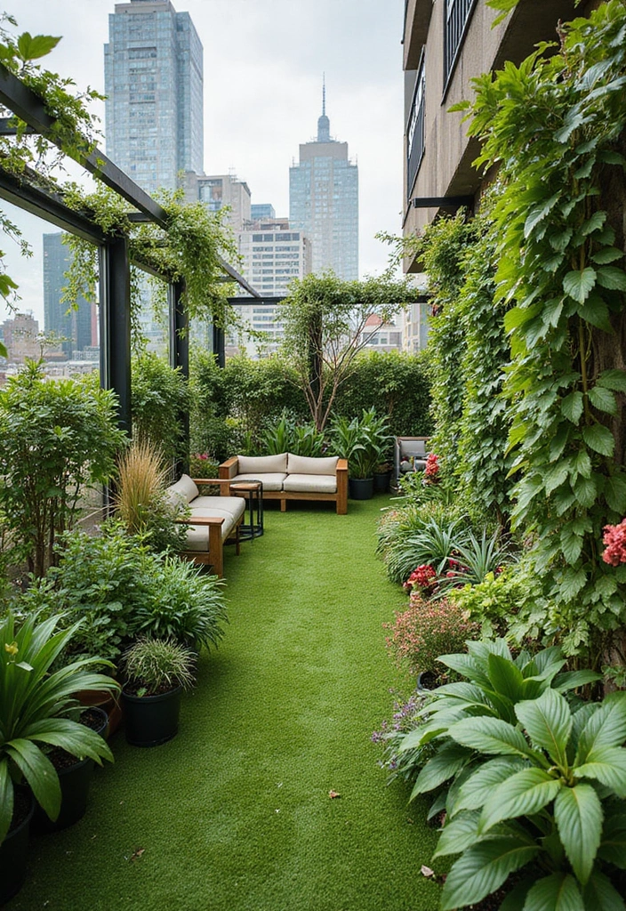 30 Small Garden Design Ideas Layout for Every Type of Yard - 17. Green Roofs and Balconies