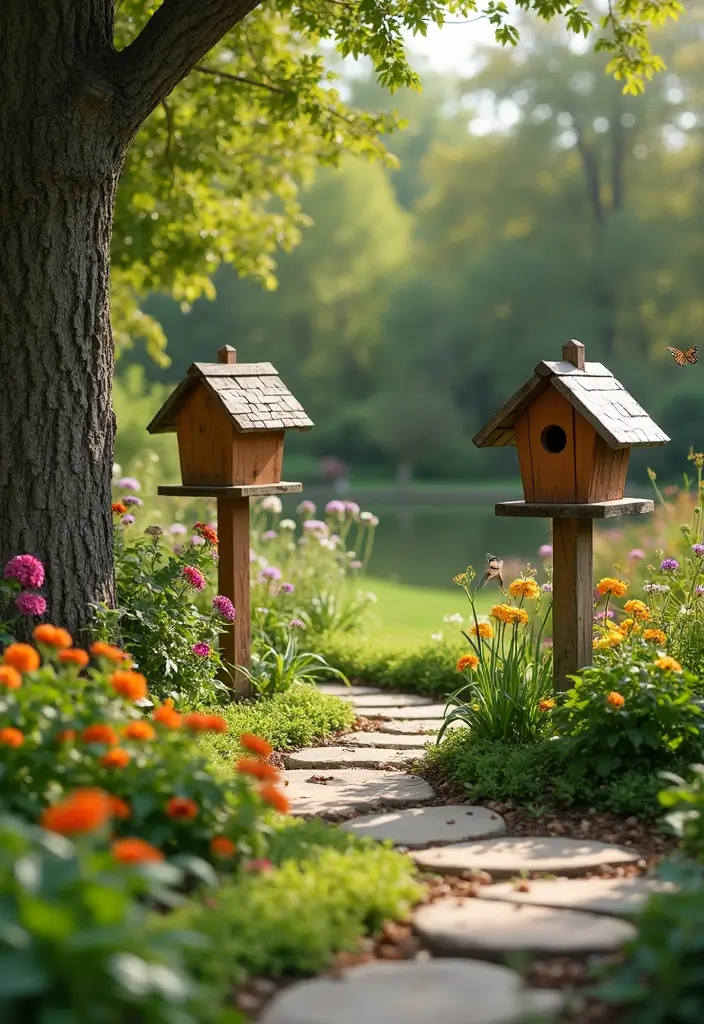 30 Small Garden Design Ideas Layout for Every Type of Yard - 30. Incorporate Wildlife-Friendly Elements