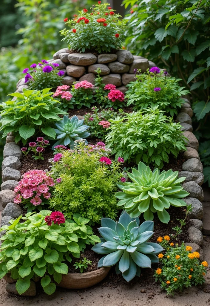 19 Efficient Raised Garden Beds Layout Inspirations for Vertical Gardening - 1. Tiered Garden Beds