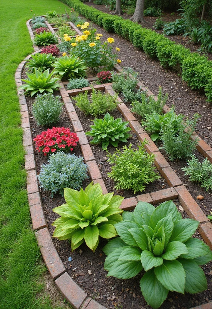 19 Efficient Raised Garden Beds Layout Inspirations for Vertical Gardening - 7. Zigzag Garden Beds