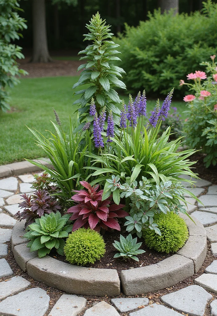 19 Efficient Raised Garden Beds Layout Inspirations for Vertical Gardening - 8. Circular Garden Beds